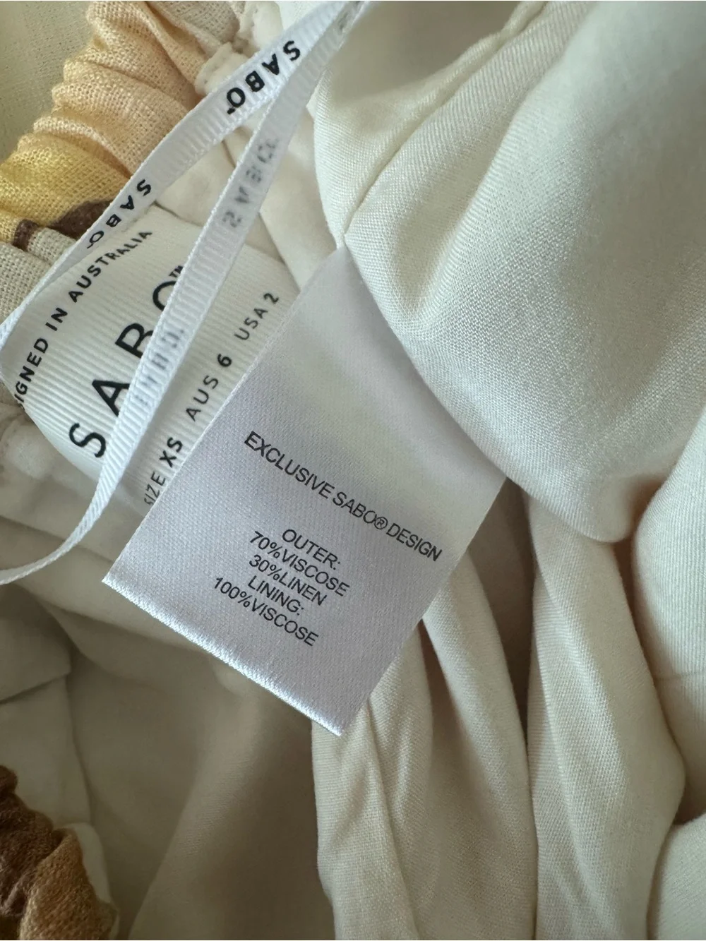 SABO 2 Piece Kaia Linen Blend Strapless Top & Relaxed Pant in Island Time